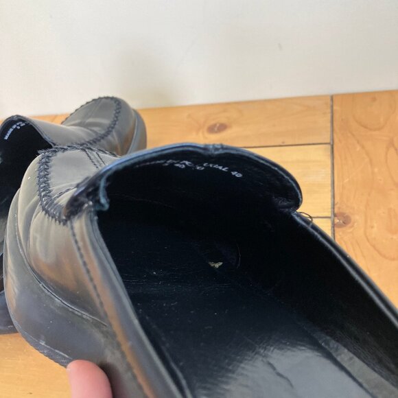 Dansko Madigan Leather Slip On Clogs Chunky Square Toe Shoes EU 40 US 10 - Picture 6 of 9